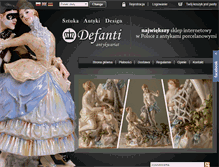 Tablet Screenshot of defanti.pl